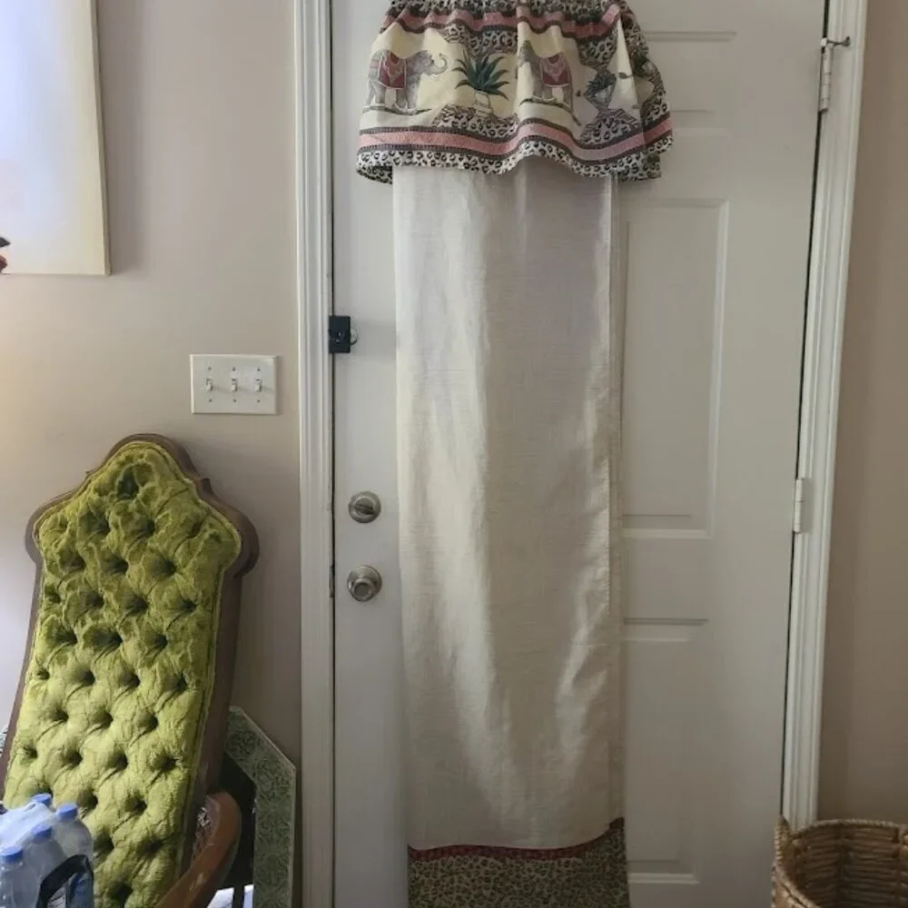 Vintage Boho Elephant Shower Curtain 69" X 71" - Picture 3 of 11